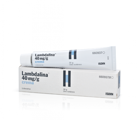 Crema Lambdalina como anestesico para depilación láser